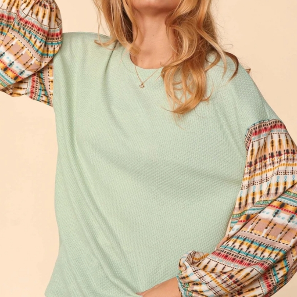 💜 New Bubble Sleeve Knit Top - Picture 3 of 4